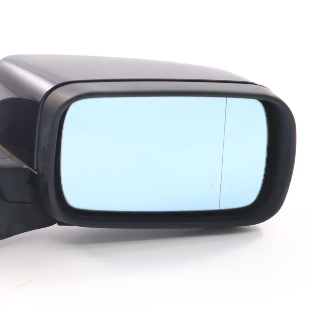 BMW E46 Wing Mirror Heated Outside Door Right O/S Orient Blue Metallic - 317