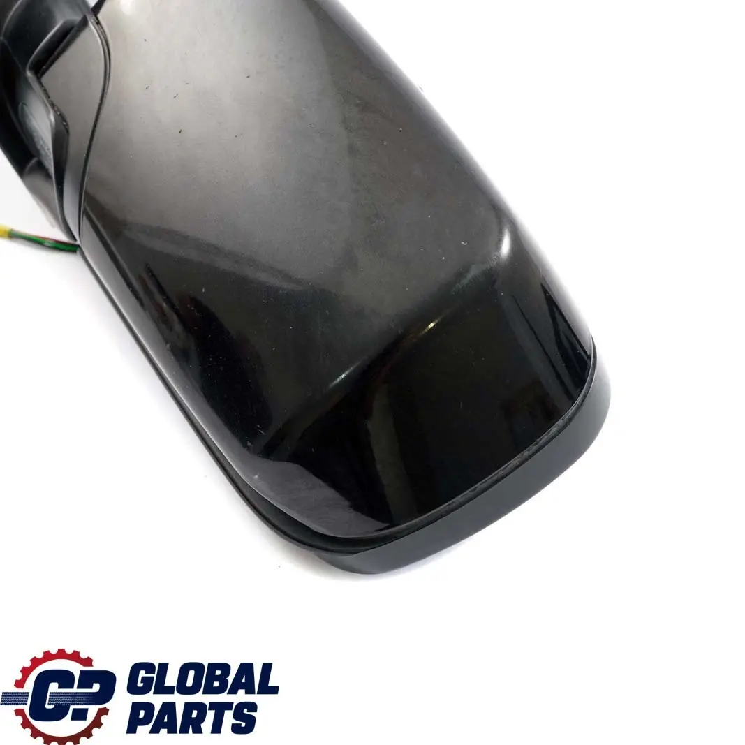 BMW 3 Series E46 Heated Left N/S Wing Mirror Black Sapphire Metallic 475