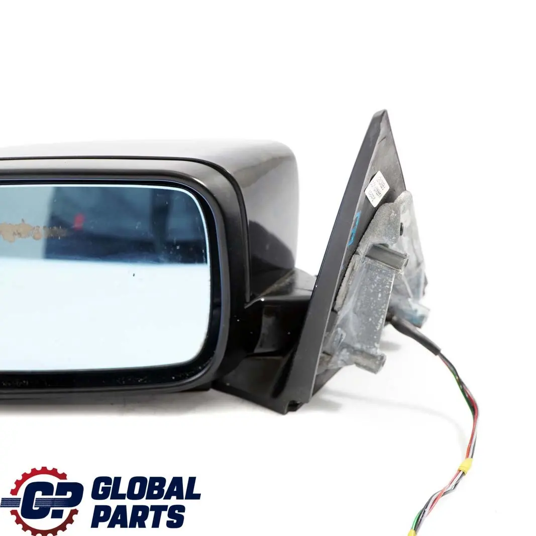 BMW 3 Series E46 Heated Left N/S Wing Mirror Black Sapphire Metallic 475