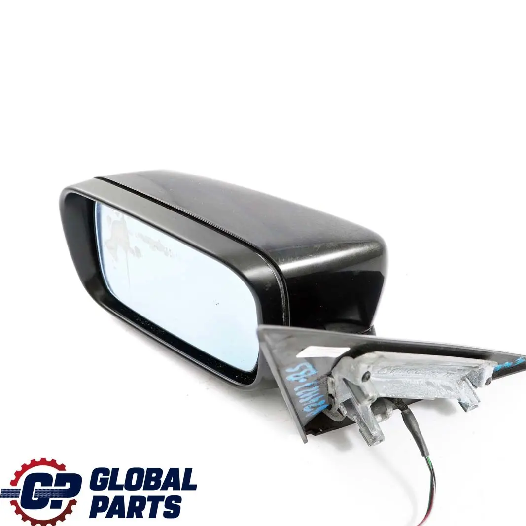 BMW 3 Series E46 Heated Left N/S Wing Mirror Black Sapphire Metallic 475