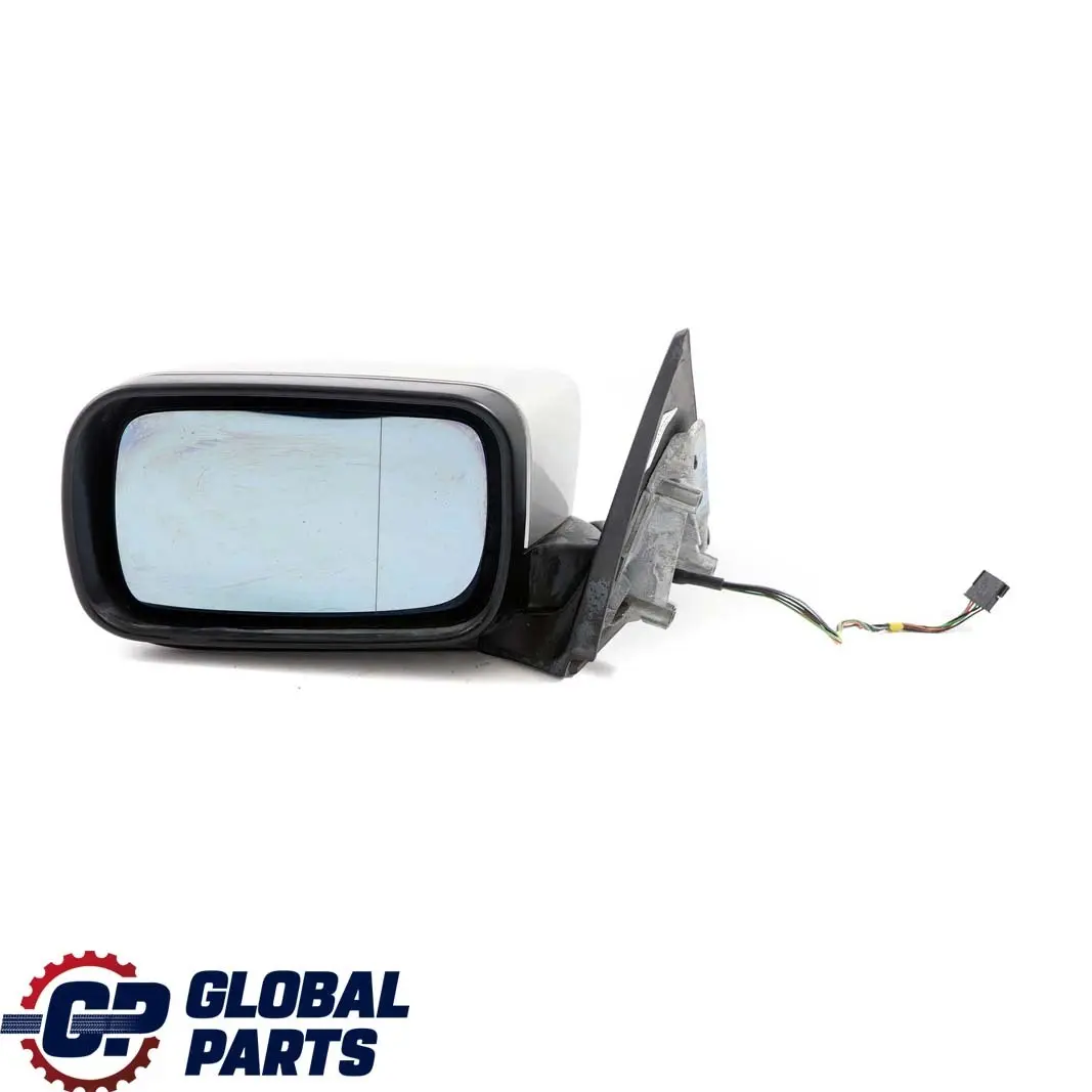 BMW 3 Series E46 Heated Left N/S Wing Mirror Titansilber Titanium Silver 354