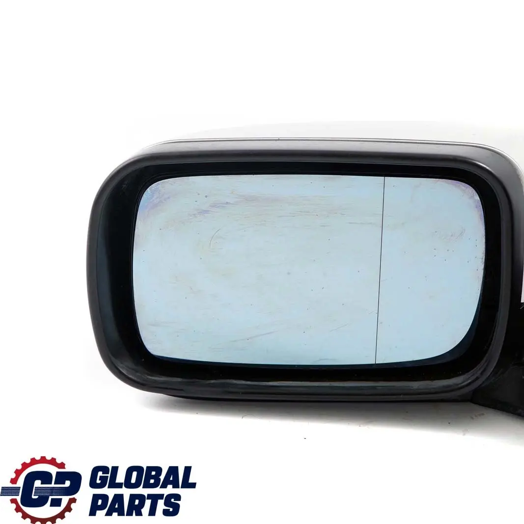 BMW 3 Series E46 Heated Left N/S Wing Mirror Titansilber Titanium Silver 354