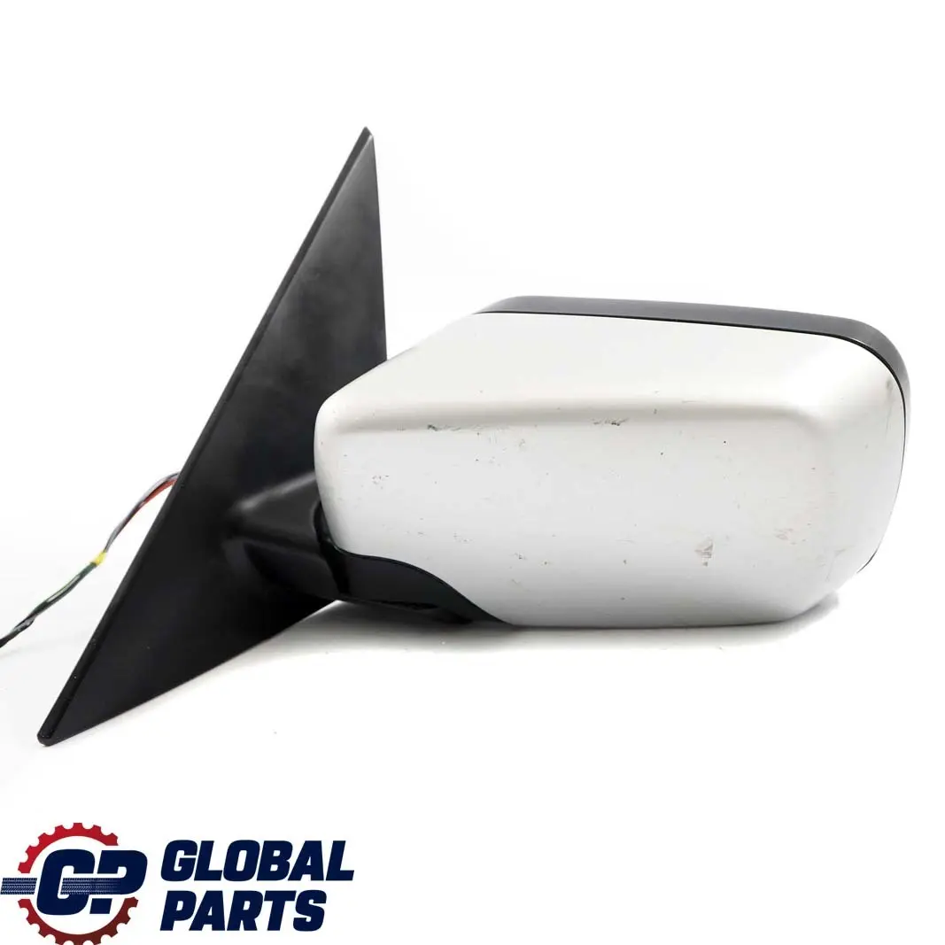 BMW 3 Series E46 Heated Left N/S Wing Mirror Titansilber Titanium Silver 354