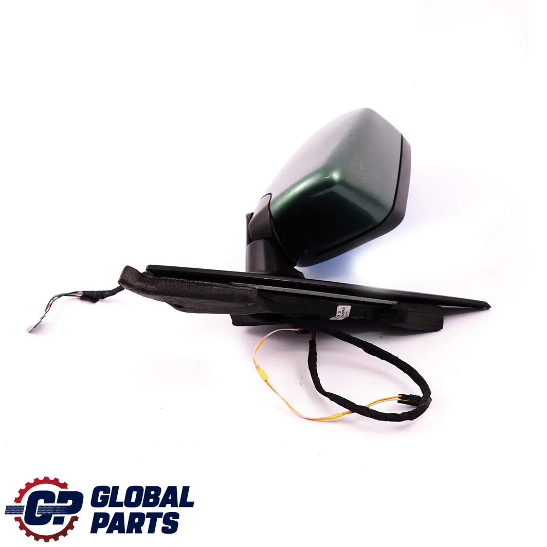 BMW 3 E46 Heated Power Fold Right O/S Wing Mirror Meergruen Sea Green 393