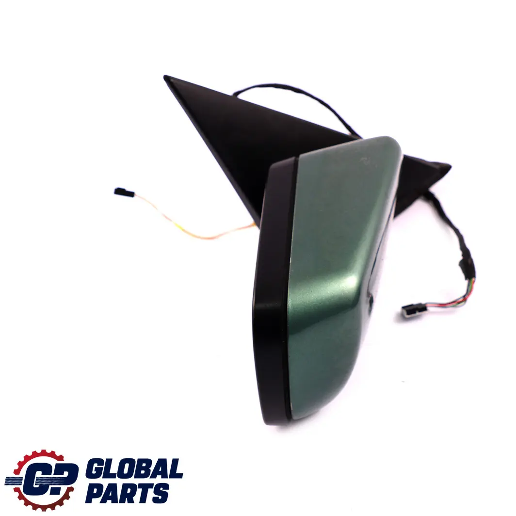 BMW 3 E46 Heated Power Fold Right O/S Wing Mirror Meergruen Sea Green 393