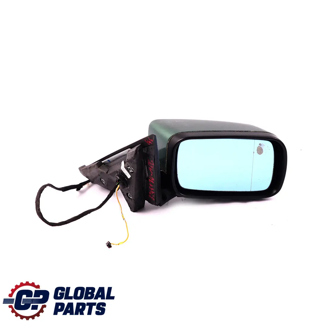 BMW 3 E46 Heated Power Fold Right O/S Wing Mirror Meergruen Sea Green 393