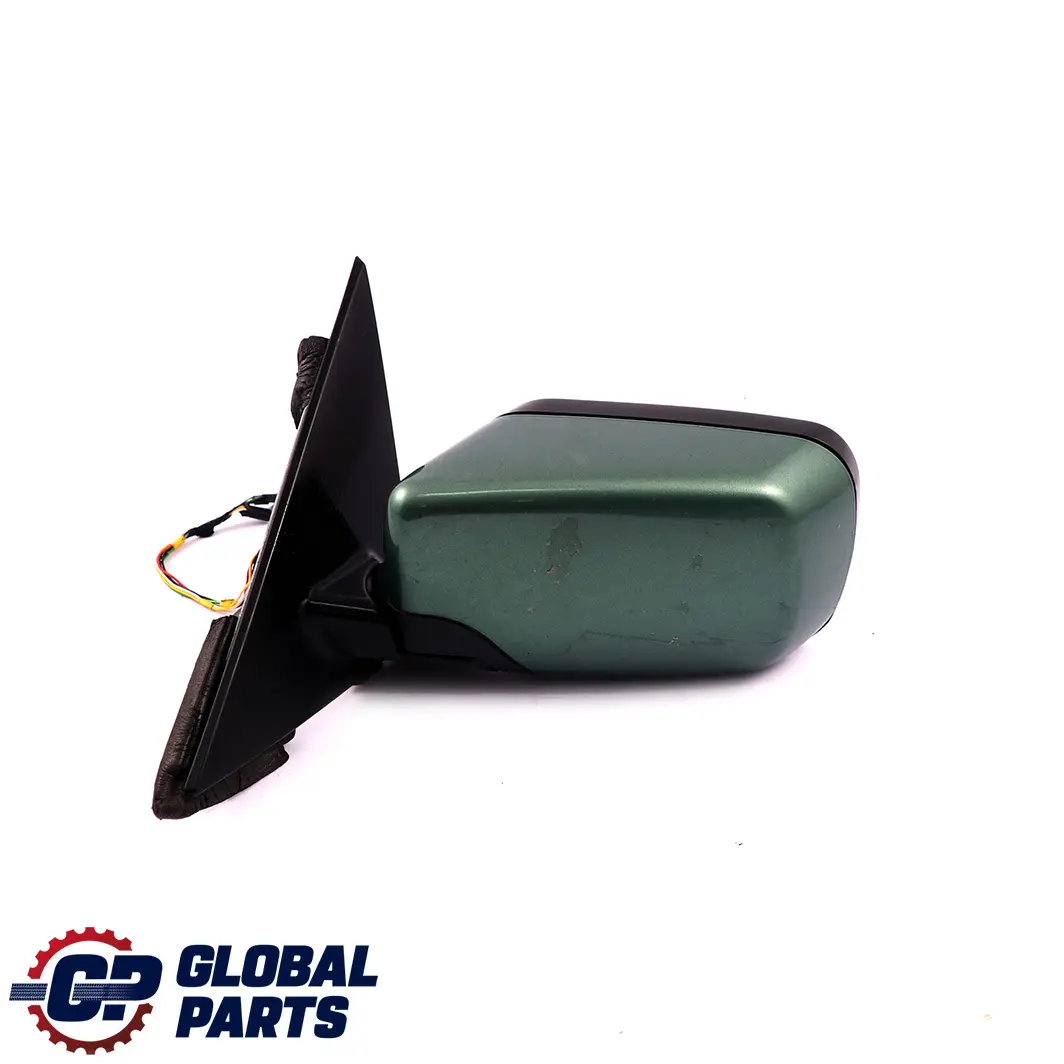 BMW 3 E46 Heated Power Fold Left N/S Wing Mirror Meergruen Sea Green 393