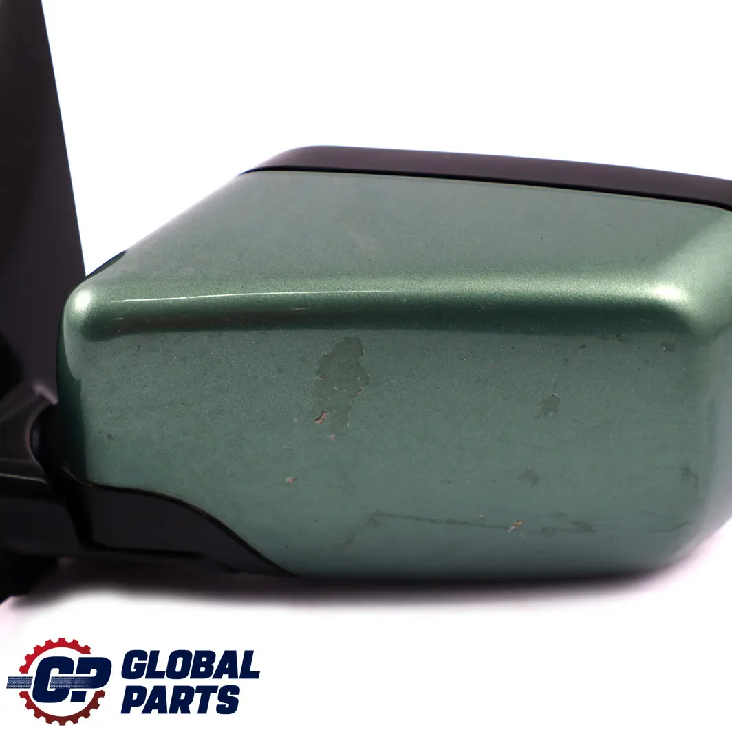 BMW 3 E46 Heated Power Fold Left N/S Wing Mirror Meergruen Sea Green 393