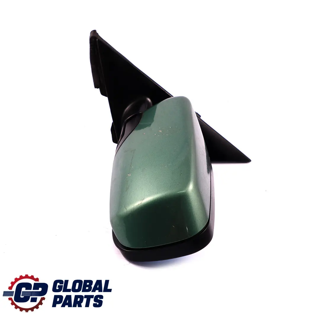 BMW 3 E46 Heated Power Fold Left N/S Wing Mirror Meergruen Sea Green 393