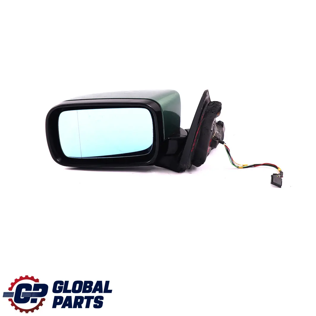 BMW 3 E46 Heated Power Fold Left N/S Wing Mirror Meergruen Sea Green 393