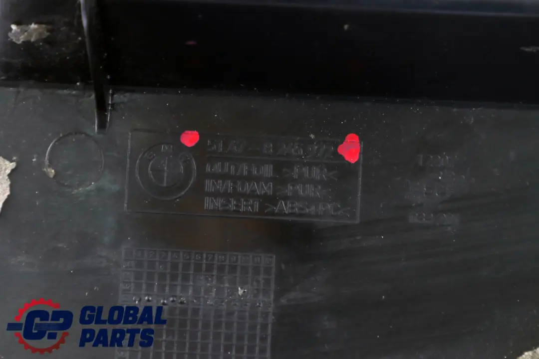 BMW X5 Series E53 Trim Panel Dashboard Lower Right O/S Schwarz Black 8245972