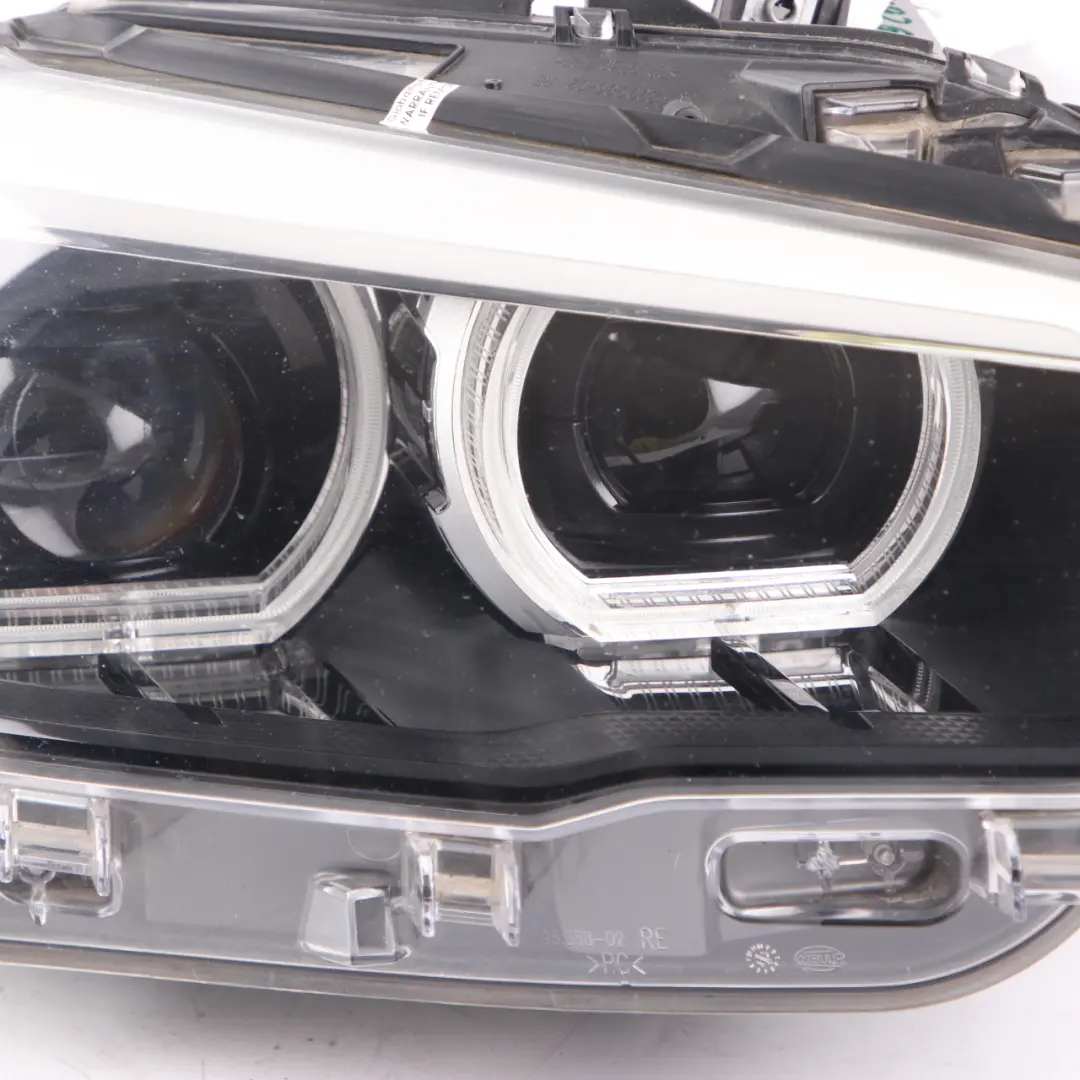 Headlamp BMW F20 F21 LCI Headlight AHL Adaptive Led Black Right O/S 7492628