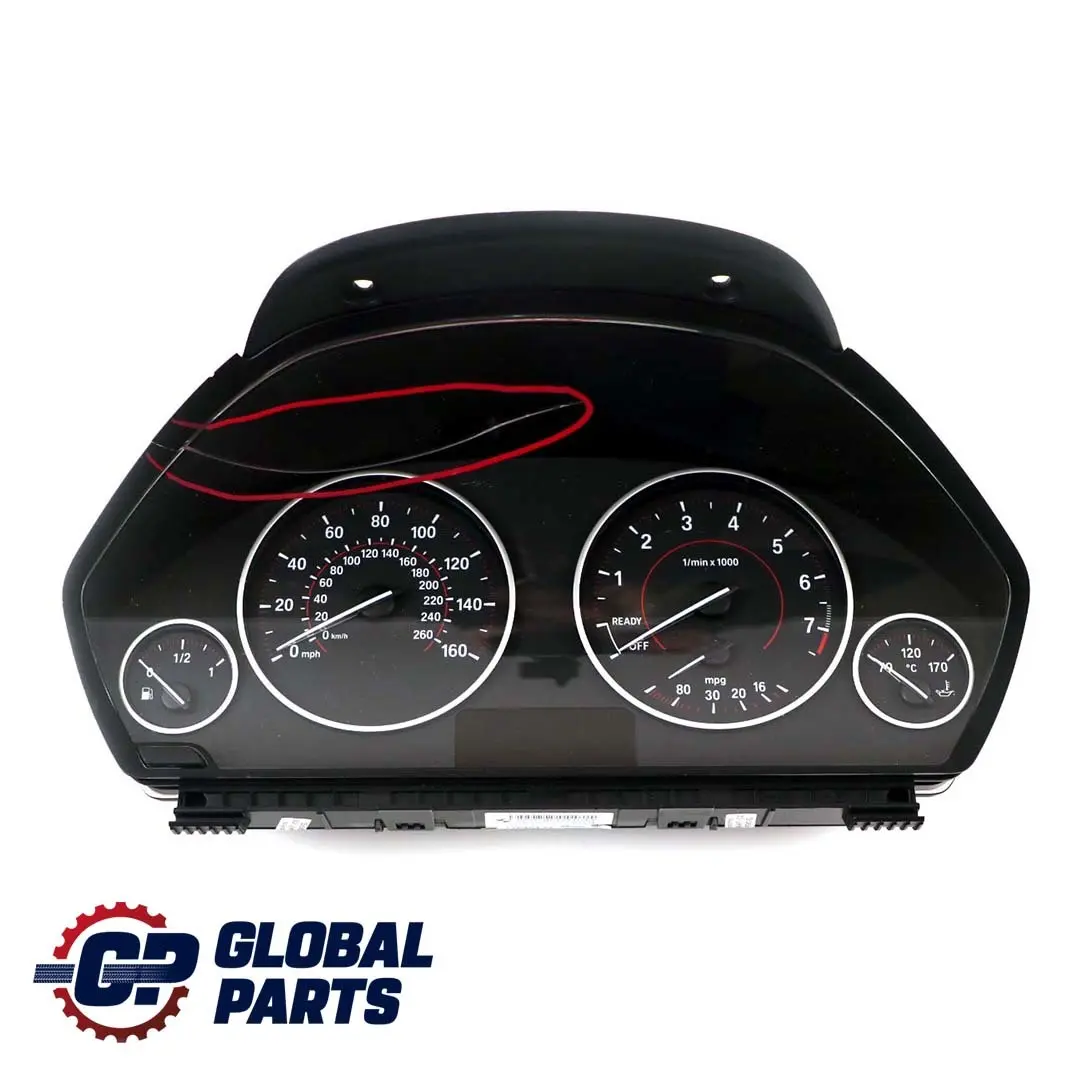 BMW 3 4 er F30 F31 F32 1 Instrument Cluster Speedo Clocks Automatic MPH 8718266