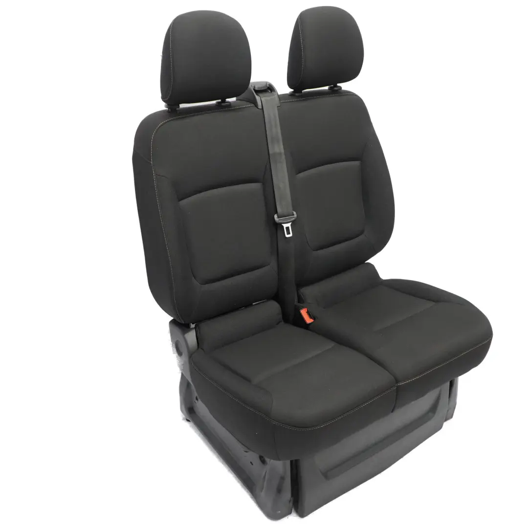 Front Seat Renault Trafic 3 Double Left N/S Cloth Black Interior Velvet Cloth