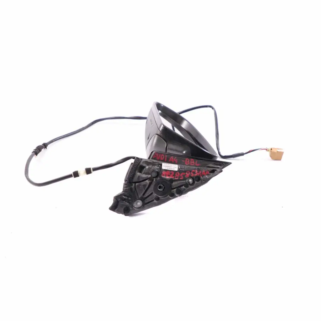 Audi A4 B7 Wing Mirror Left Door N/S Outside Brilliant Black - LY9B 8E2858531AA