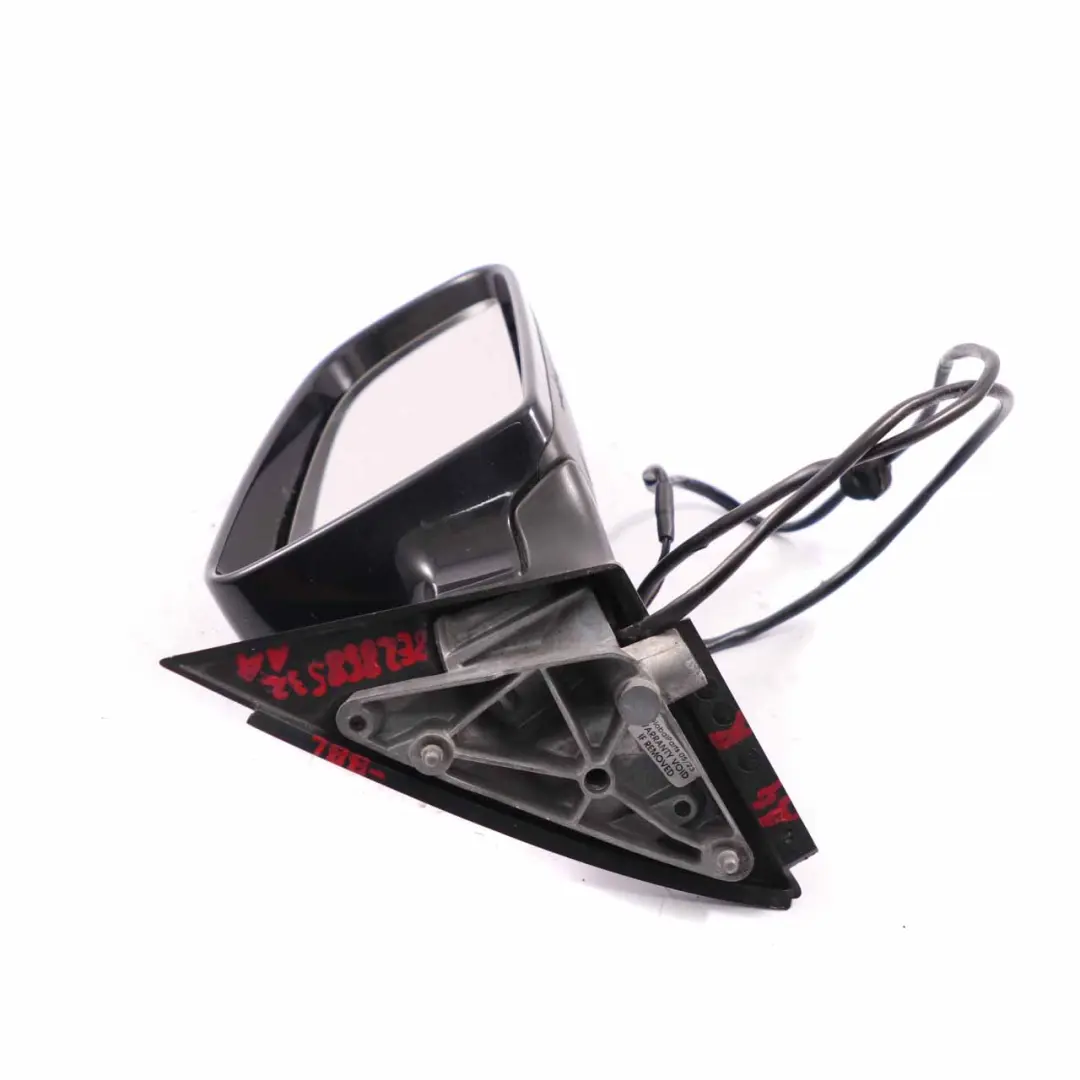 Audi A4 B7 Wing Mirror Right Door O/S Outside Brilliant Black - LY9B 8E2858532AA