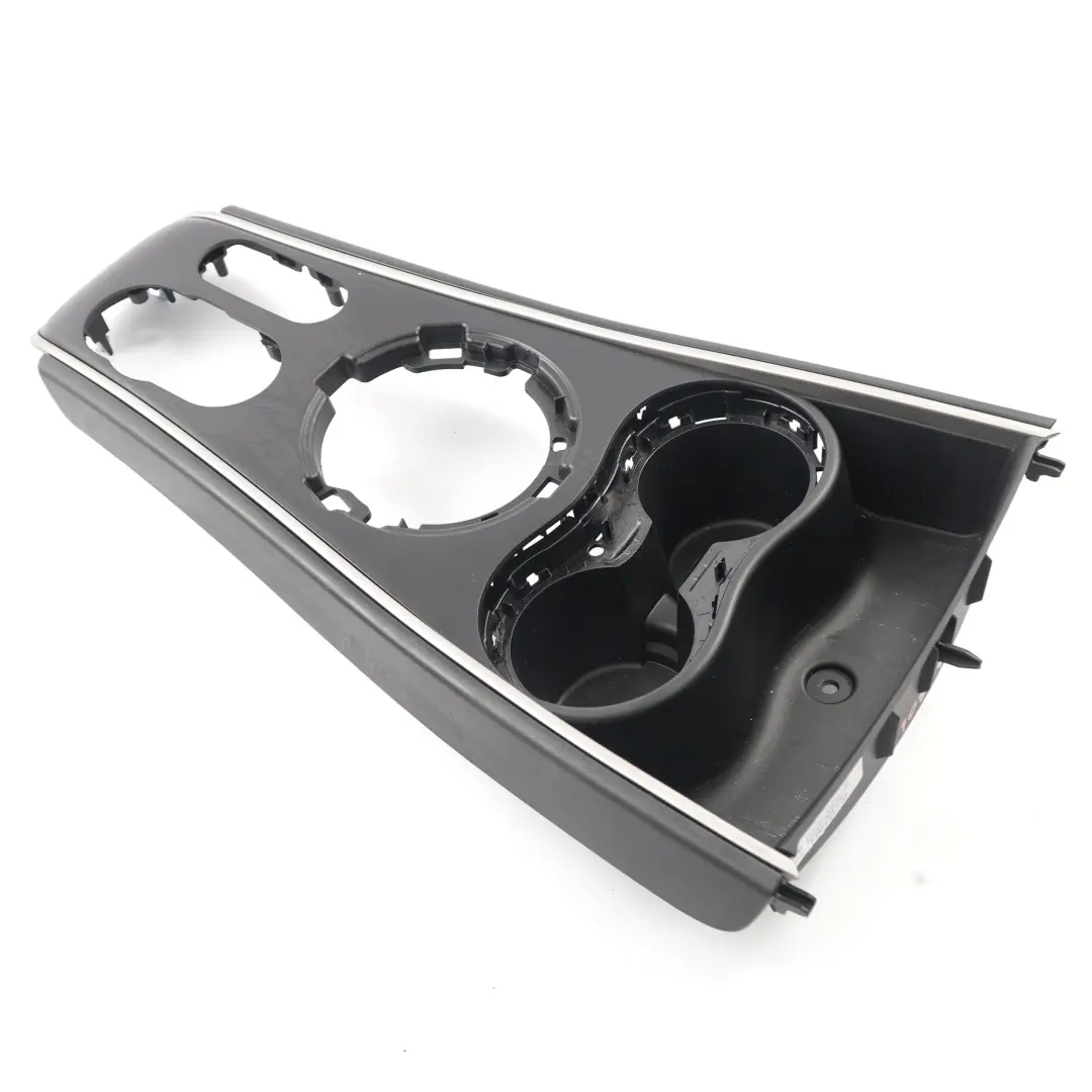 Mini F60 Center Console Cover Trim Panel Frame Cup Holder Dark Silver 9108943