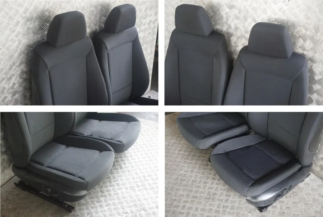 BMW E87 LCI Elektra Anthracite Fabric Front Left Right N/O/S Seats Seat Memory