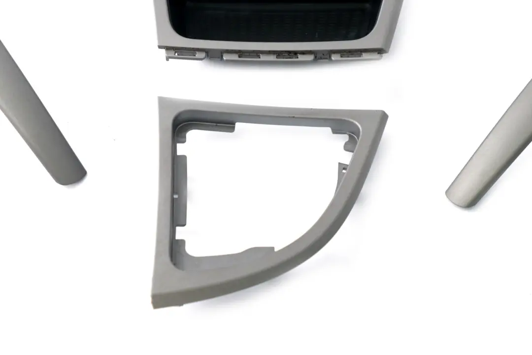 BMW 1 Series 2 E81 Set Cover Ashtray Dashboard Trim Strip Titan Silver Matt