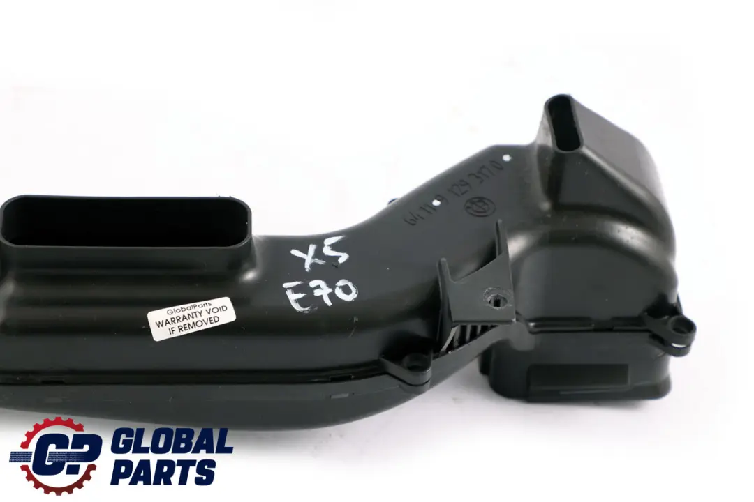 BMW X5 Series E70 Footwell Air Duct Driver's Side 9129317