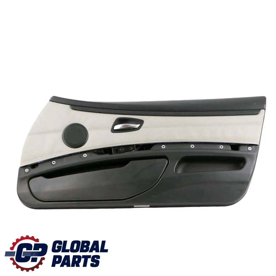 BMW 3 E92 E93 Front Right O/S Door Card Leather Jade Grey Lining Trim Panel