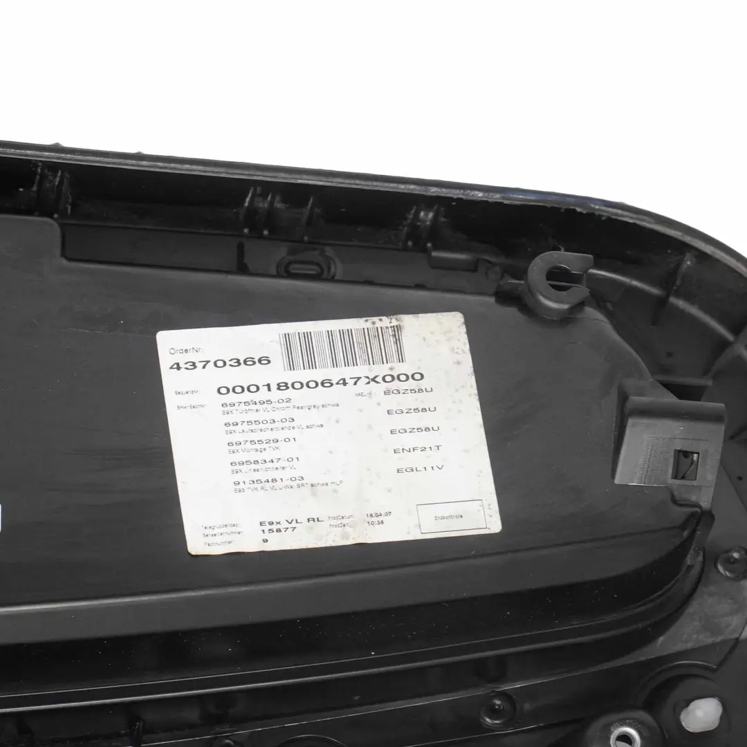 BMW E92 E93 Door Card Front Left N/S Lining Trim Panel Black Leather Walknappa