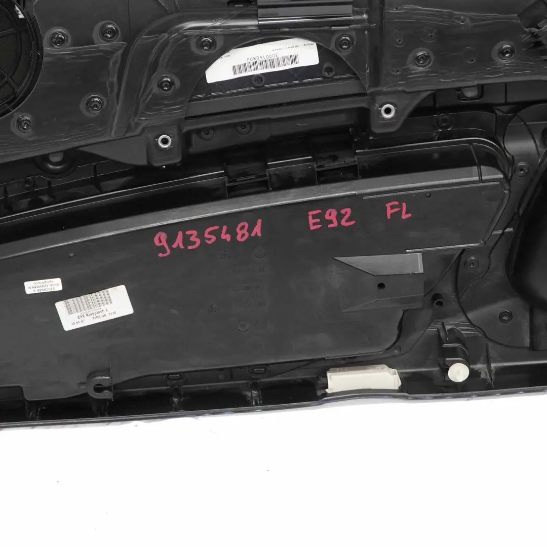 BMW E92 E93 Door Card Front Left N/S Lining Trim Panel Black Leather Walknappa