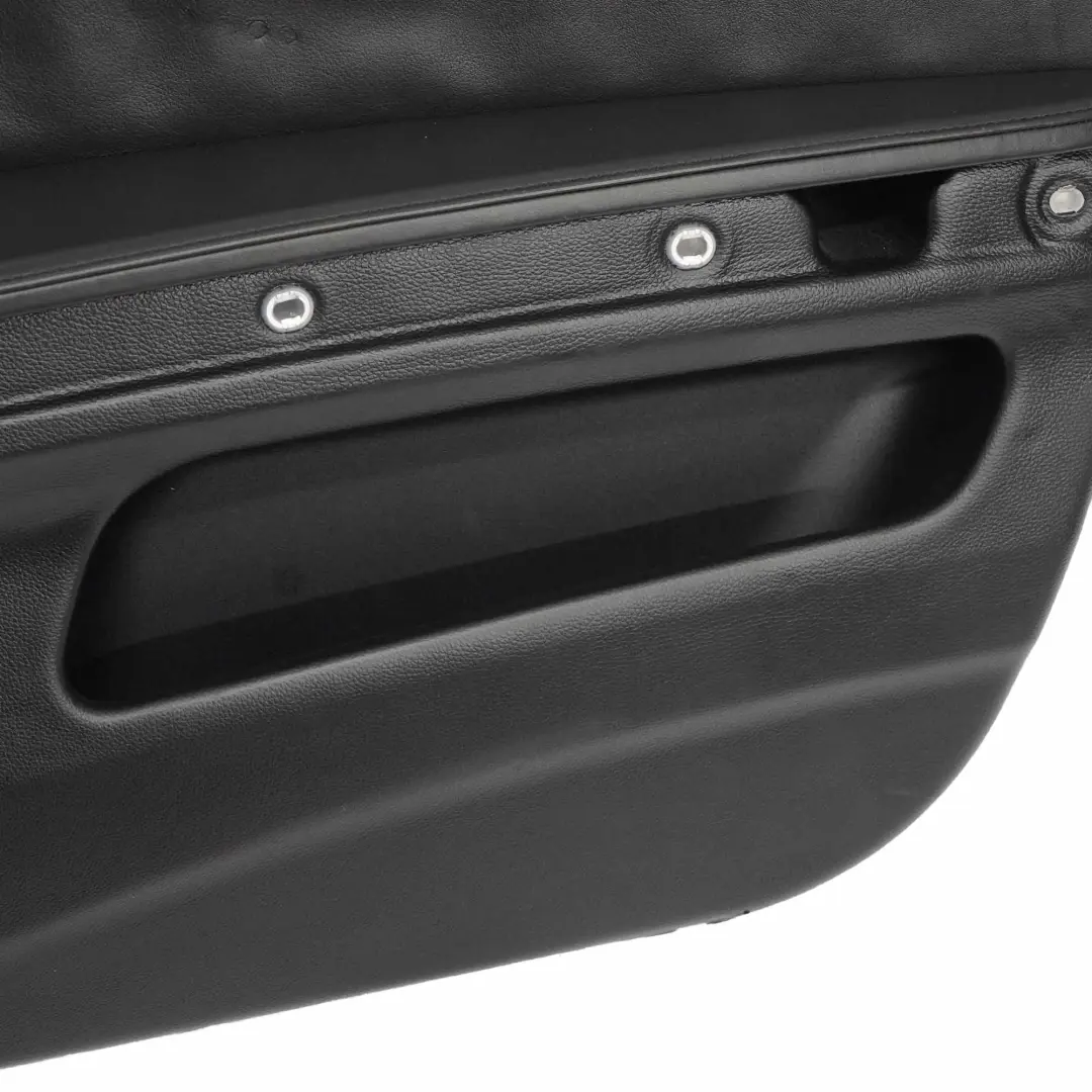 BMW E92 E93 Door Card Front Right O/S Lining Trim Panel Black Leather Walknappa