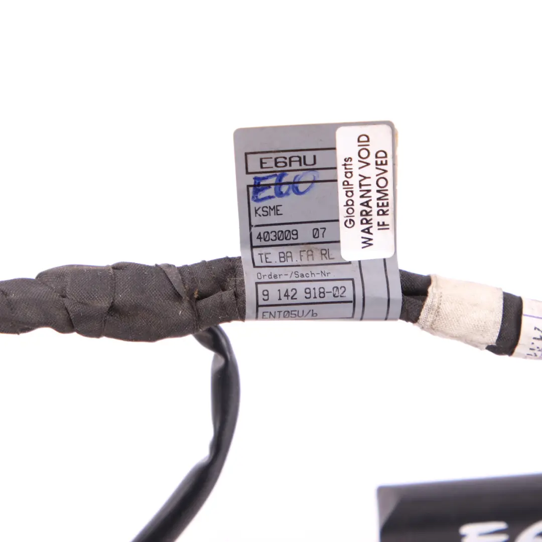 BMW 5 E60 E61 Front Left Door Wiring Loom Harness Passenger Side 9142918