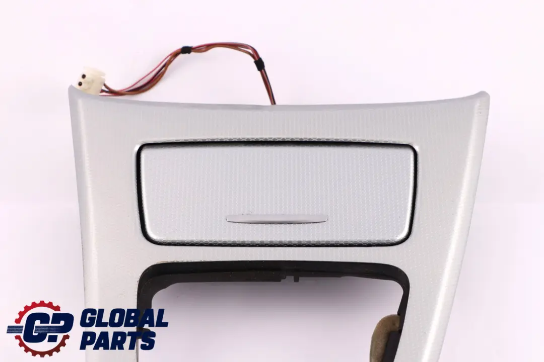 BMW 3 Series 3 E90 E91 Cover Centre Console Trim Ashtray Glacier Silber Silver