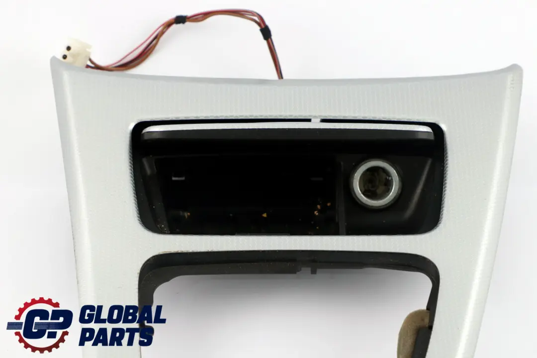 BMW 3 Series 3 E90 E91 Cover Centre Console Trim Ashtray Glacier Silber Silver