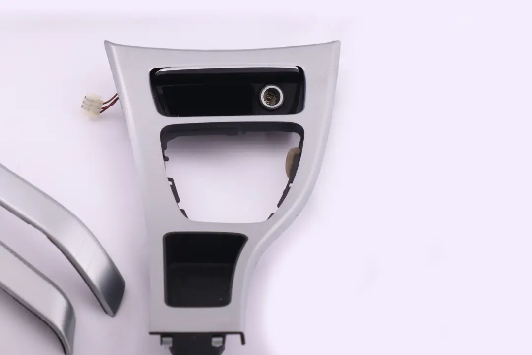 BMW 3 Series 1 E90 Set Cover Dash Trim Strip I Drive Aluminium Glacier Silber