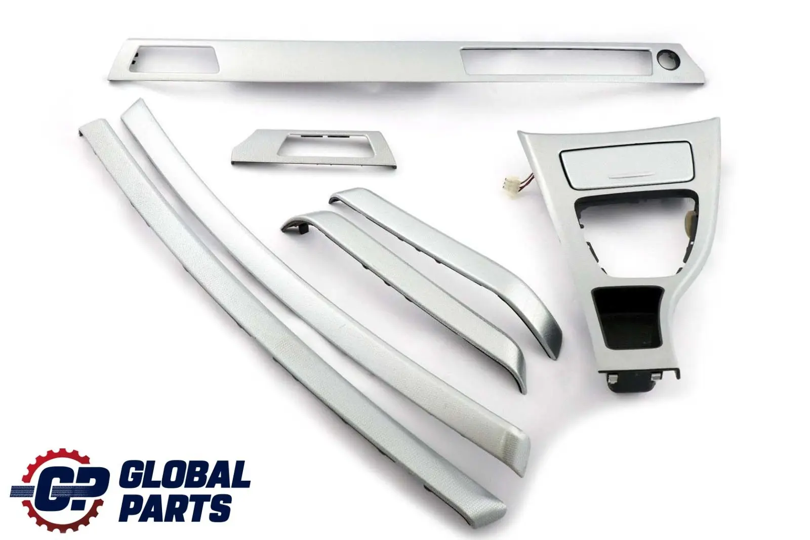 BMW 3 Series 1 E90 Set Cover Dash Trim Strip I Drive Aluminium Glacier Silber