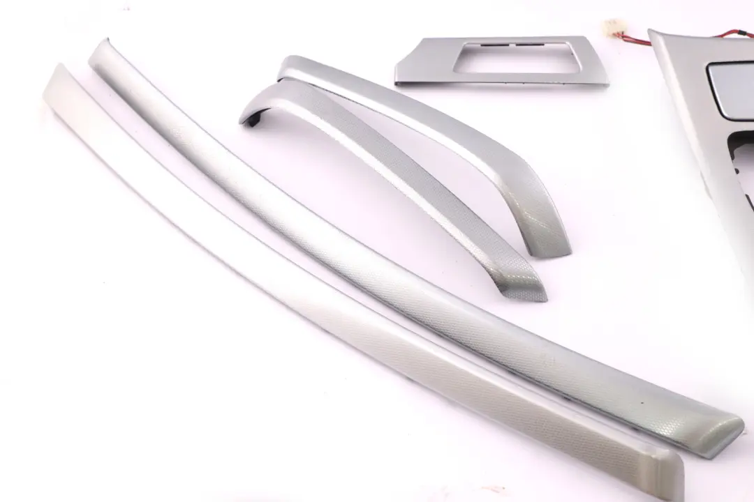 BMW 3 Series 12 E90 Set Cover Dash Trim Strip Aluminium Glacier Silber Silver