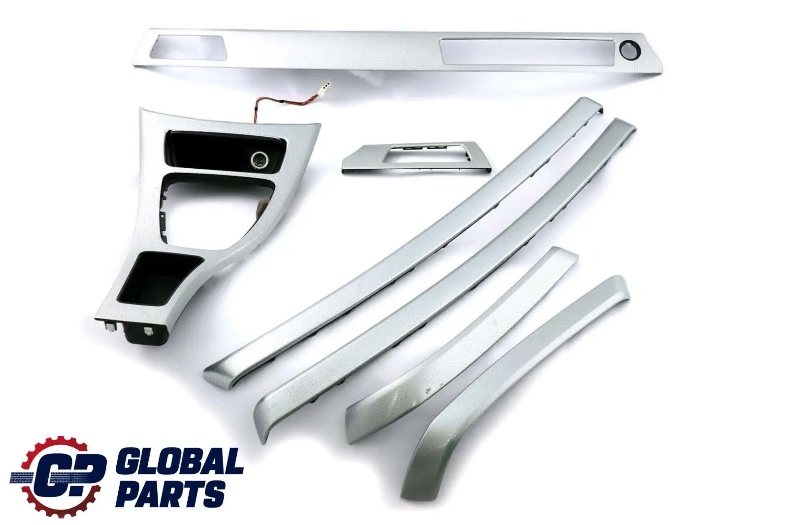 BMW 3 Series 3 E90 Set Cover Dash Trim Strip Aluminium Glacier Silber