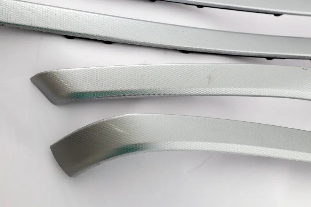 BMW 3 Series 3 E90 Set Cover Dash Trim Strip Aluminium Glacier Silber