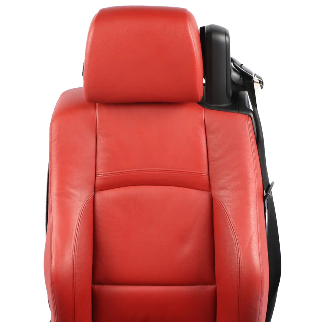 Front Seat BMW E93 Convertible Sport Heated Korall-Red Leather Left N/S Memory