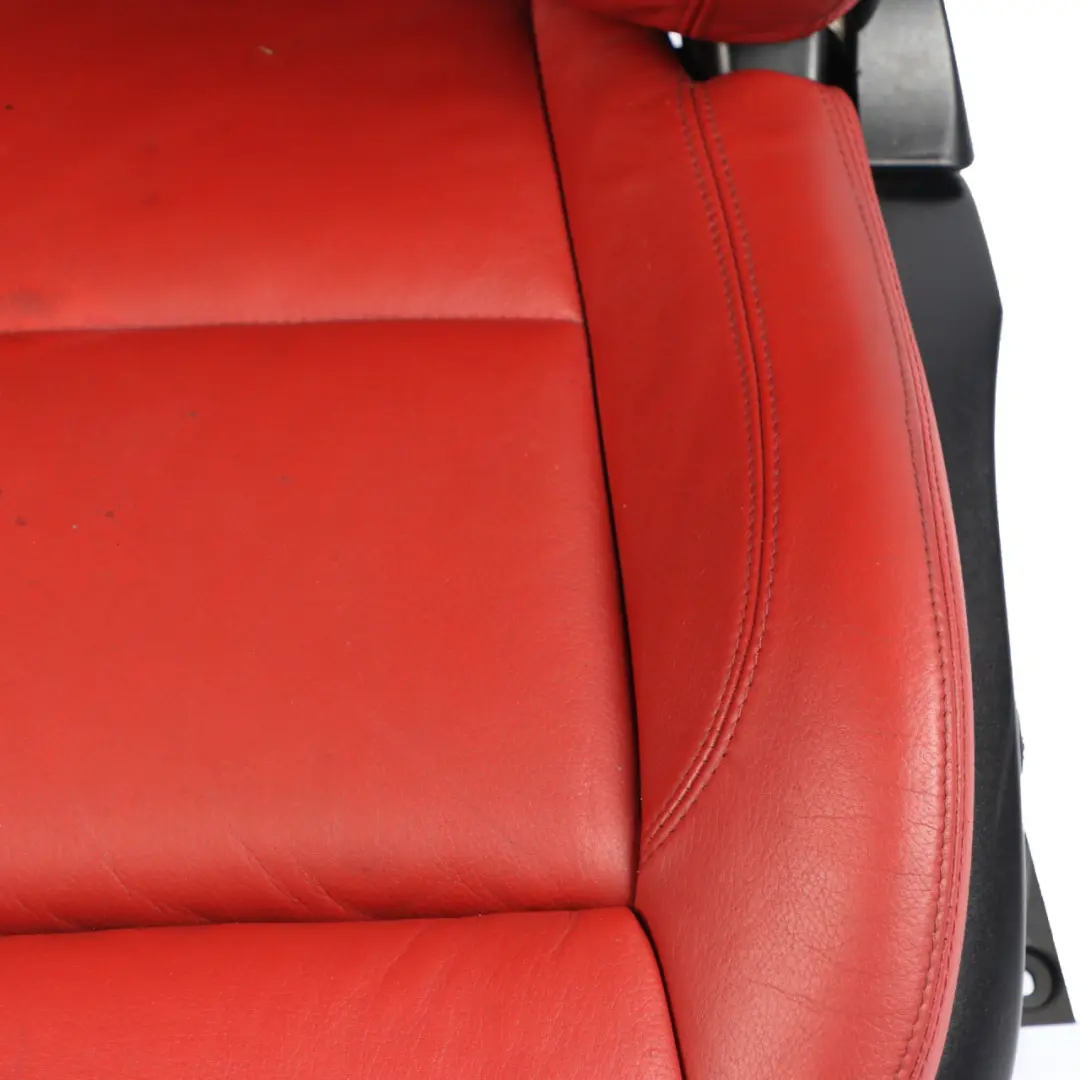 Front Seat BMW E93 Convertible Sport Heated Korall-Red Leather Left N/S Memory