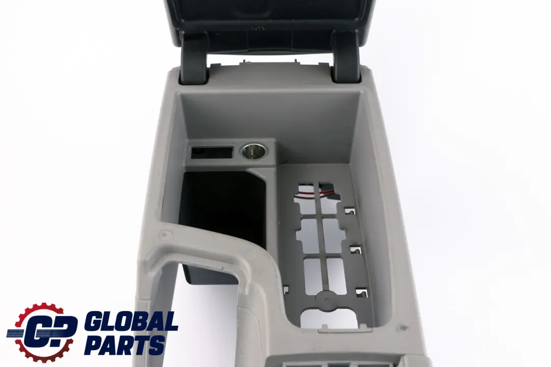 BMW 3 Series E90 E91 LCI 2 Grey Split Slide Centre Console Leatherette Armrest