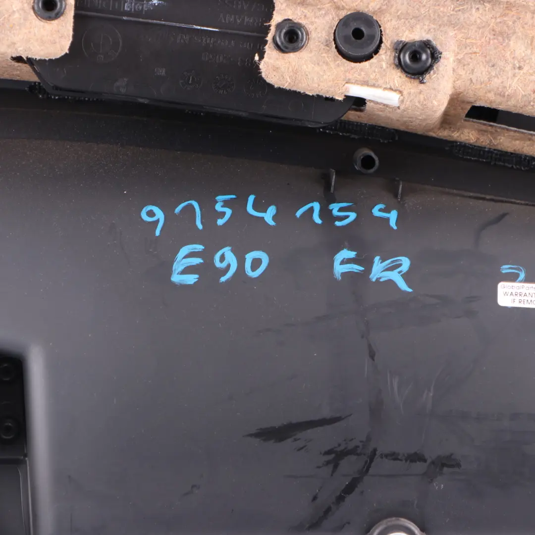 BMW E90 E91 Door Card Trim Panel Front Right O/S Anthracite Black