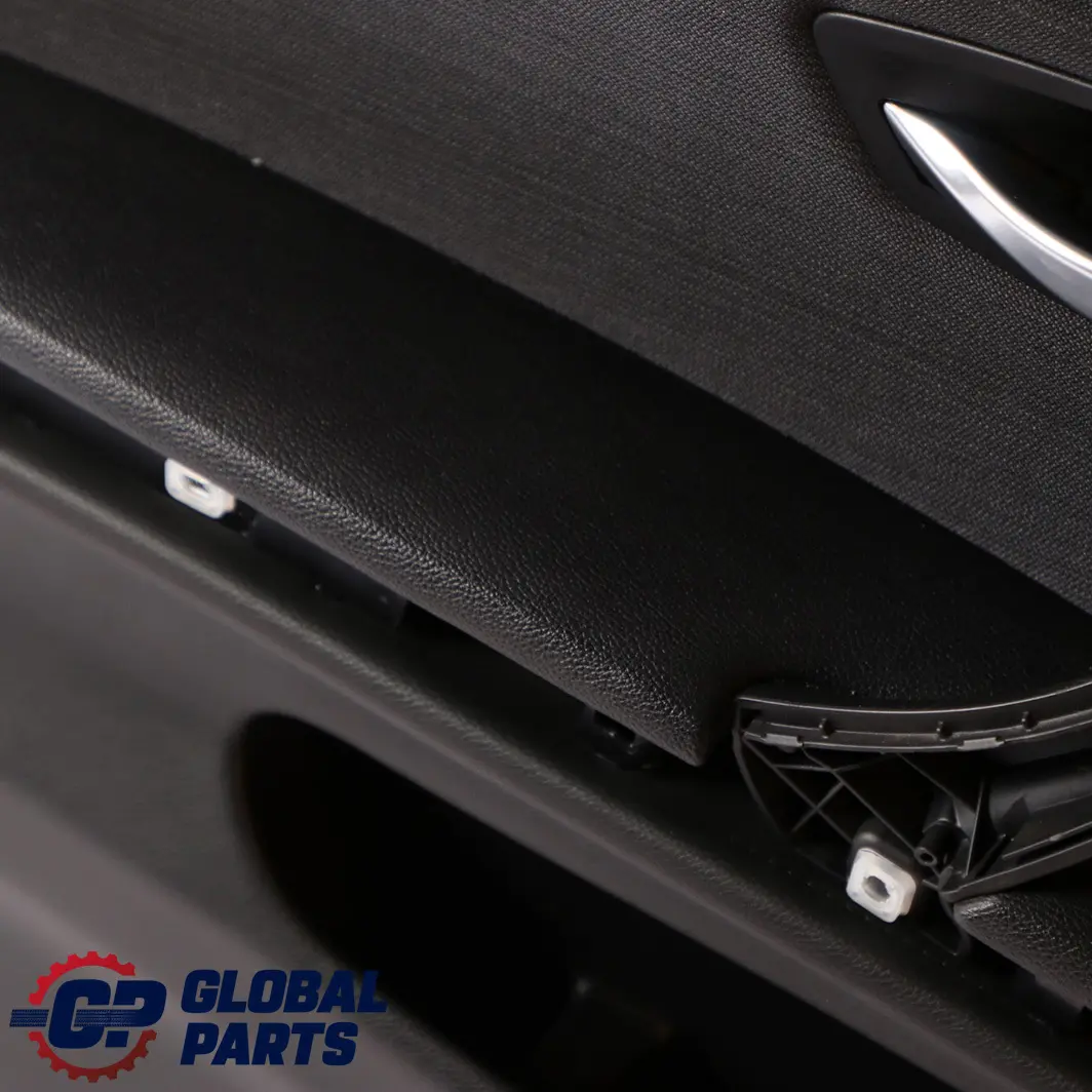 BMW 3 Series E90 E91 Front Left N/S Door Card Cloth Citrus Black Trim Panel