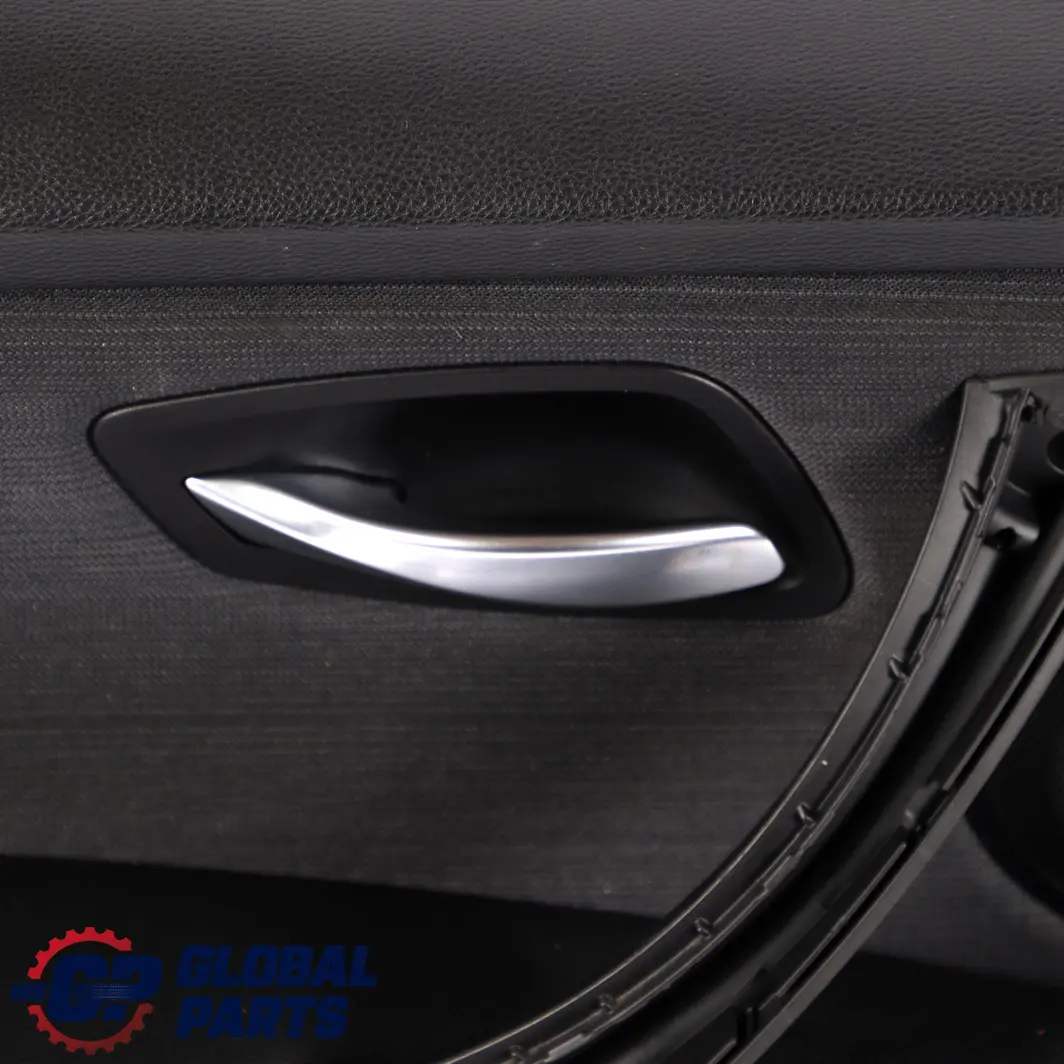 BMW 3 Series E90 E91 Front Left N/S Door Card Cloth Citrus Black Trim Panel