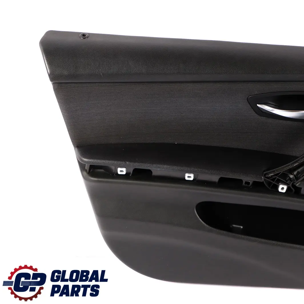 BMW 3 Series E90 E91 Front Left N/S Door Card Cloth Citrus Black Trim Panel