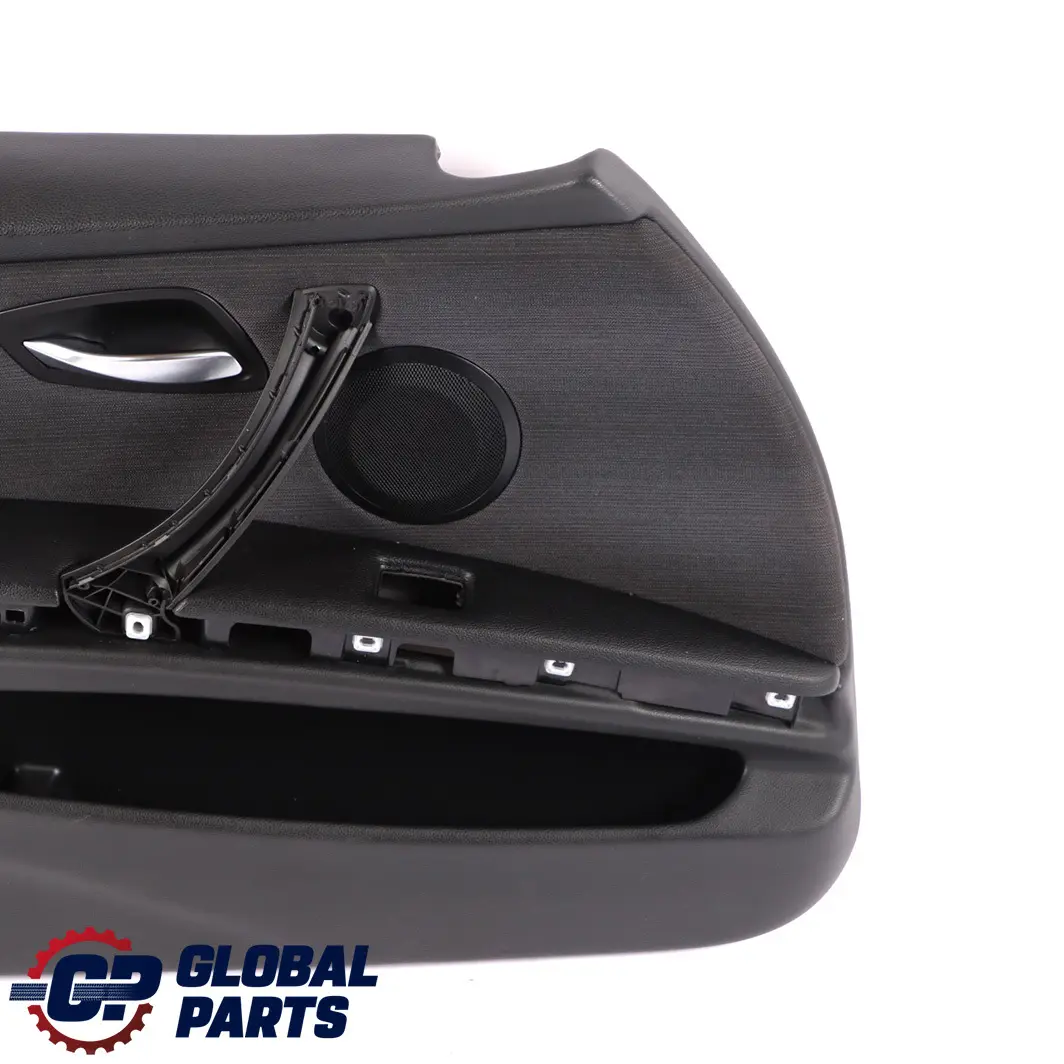 BMW 3 Series E90 E91 Front Left N/S Door Card Cloth Citrus Black Trim Panel