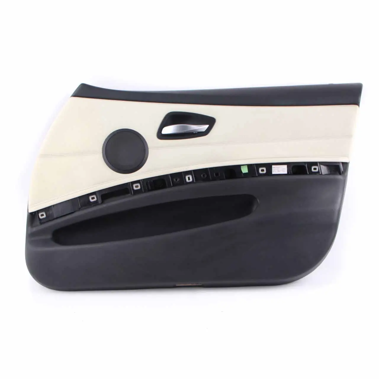 BMW E90 E91 Front Right O/S Driver Door Card Panel Lemon Leather 9154210