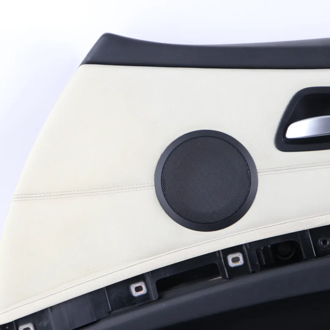 BMW E90 E91 Front Right O/S Driver Door Card Panel Lemon Leather 9154210