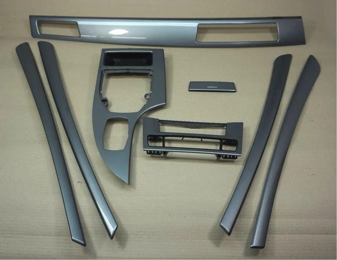 Decorative Strip Dashboard Interior Trim Set Spacegrau BMW 5 Series E60 E61 LCI - SKU rhd-9165257 - Part number 9165257