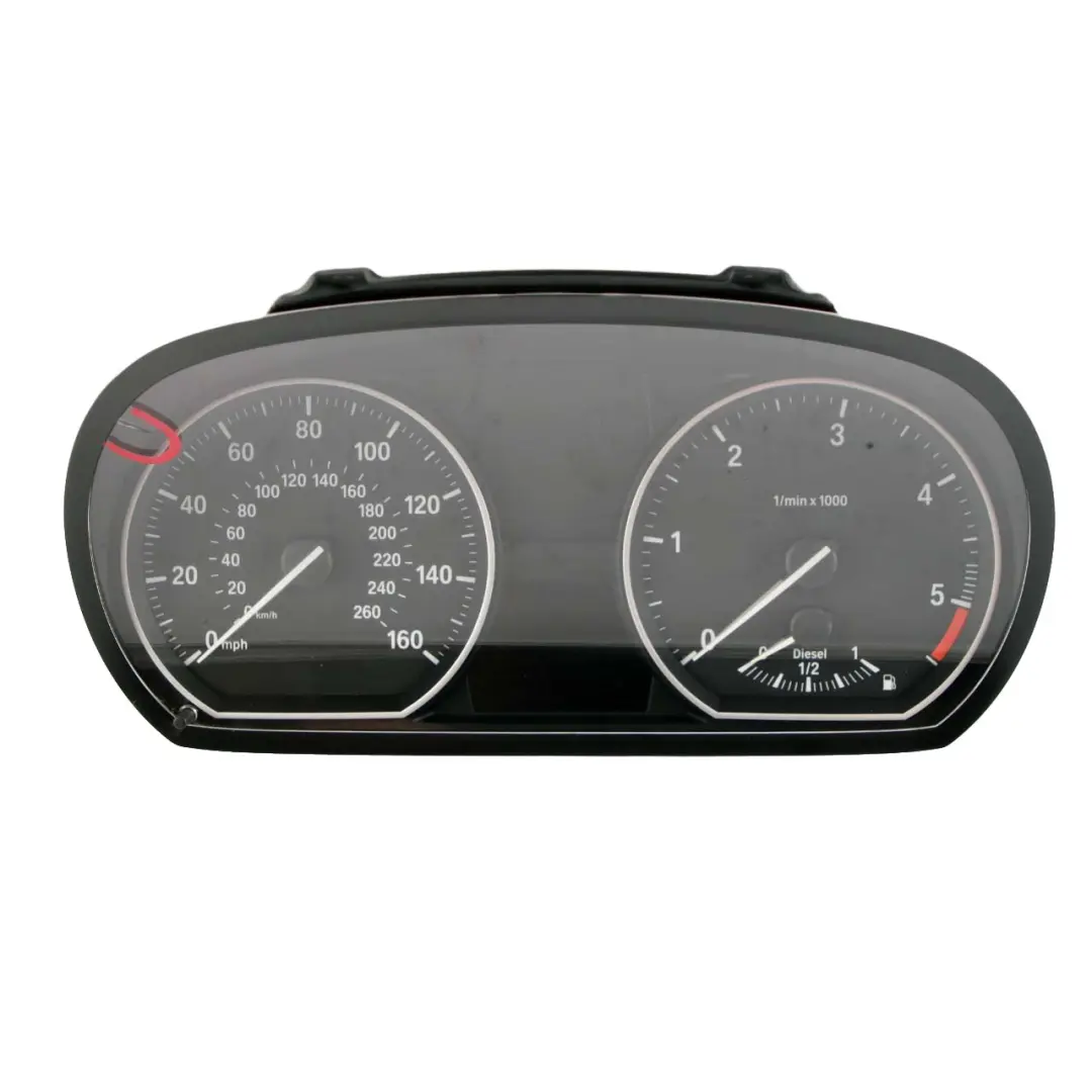 BMW E81 E82 E88 E87 123d N47S 1 Speedo Clocks Instruments MPH Manual 9166826