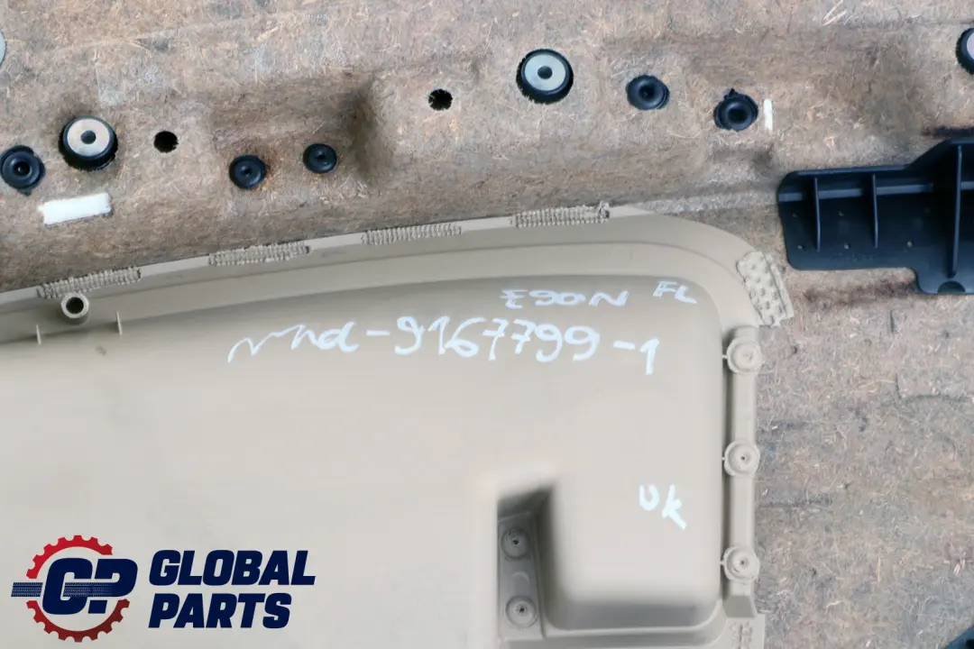 BMW 3 Series E90 E91 LCI 1 Front Left Door N/S Card Panel Beige Cloth Vertex