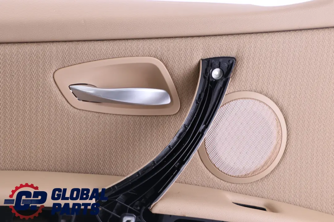 BMW 3 Series E90 E91 LCI 1 Front Left Door N/S Card Panel Beige Cloth Vertex